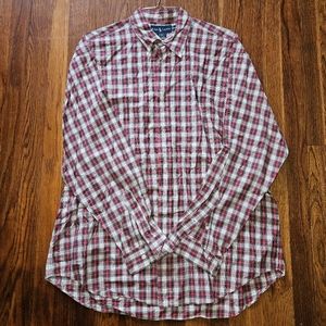 Mens Red plaid Ralph lauren Blake shirt XL